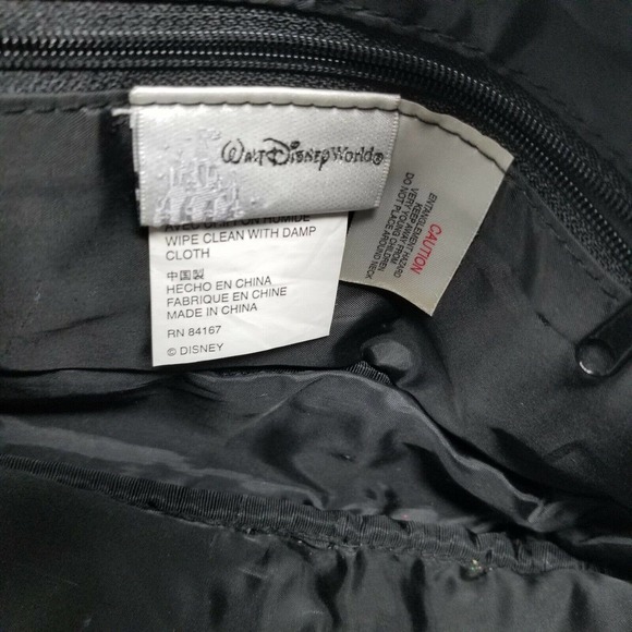 Disney Walt Disney World embroidered fanny pack waist bag black mickey magic - Picture 3 of 12